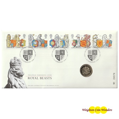 1998 BU £1 Coin - Royal Beasts